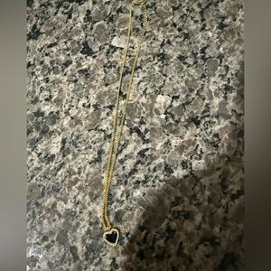 Gold Heart Pendant Necklace